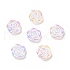 Opaque Acrylic Flower Cabochons MACR-C009-09-1