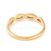 Infinity 304 Stainless Steel with Clear Cubic Zirconia Finger Ring for Women RJEW-C086-02-G-3