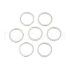 Rack Plating Brass Linking Rings KK-P286-01A-S-1