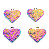Ion Plating(IP) 201 Stainless Steel Pendants STAS-N098-242M-2