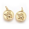 Brass Charms KK-G364-08G-2