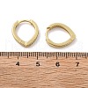 Brass Micro Pave Clear Cubic Zirconia Huggie Hoop Earrings EJEW-A058-26G-2