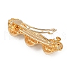 Alloy with Iron Clip Hair Barrettes PHAR-G014-03B-G-3