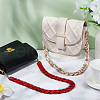 WADORN 2Pcs 2 Colors Resin Imitation Gemstone Curb Chain Bag Straps FIND-WR0008-61-4