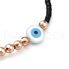 Adjustable Resin Evil Eye & Plastic & Miyuki Seed Braided Beaded Bracelet for Women BJEW-O187-07A-2