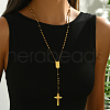 Stainless Steel Rosary Bead Necklaces KR9806-3