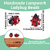 Handmade Lampwork Beads Strands LAMP-TA0002-01-4