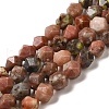 Natural Plum Blossom Jasper Beads Strands G-K382-B04-03-1