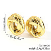 Geometric Shiny Plastic Stud Earrings FD4896-20-1