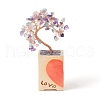 Heart Money Tree Natural Gemstone Bonsai Display Decorations DJEW-G027-16RG-02-2