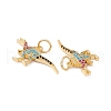 Rack Plating Brass Micro Pave Colorful Cubic Zirconia Pendants ZIRC-C040-48B-G-3
