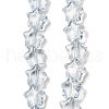Baking Paint Transparent Glass Beads Strands DGLA-A07-T8mm-KD05-1
