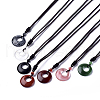 Natural & Synthetic Gemstone Pendant Necklaces NJEW-E149-1