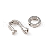 Brass Fold Over Clasps KK-U016-10P-2