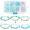 SUNNYCLUE DIY Ocean Theme Stretch Bracelets Making Kit DIY-SC0021-56-1