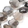 Natural Gray Agate Beads Strands G-F769-I01-01-2