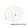 5MM Unisex 304 Stainless Steel Paperclip Chains Necklaces SB4565-3-1