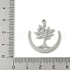 304 Stainless Steel Pendants STAS-V016-21P-3