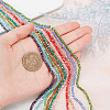HOBBIESAY 10 Strands Electroplate Glass Beads Strands EGLA-HY0001-09-3