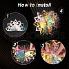 PET Snowflake Pendant Decorations AJEW-WH20020-014B-6