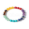 7 Chakra Healing Reiki Yoga Bracelet for Girl Women X1-BJEW-TA00020-1