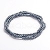 Painted Glass Bead Strands DGLA-S071-4mm-10-2