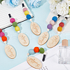 Wood & Wool Felt Car Air Vent Clips HJEW-DR00037-4