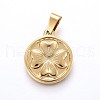 304 Stainless Steel Pendants STAS-H458-21G-1
