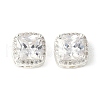 Brass Micro Pave Cubic Zirconia Beads KK-A253-20S-04-1