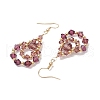 304 Stainless Steel Dangle Earrings EJEW-JE06368-01-3