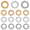 15Pcs 3 Colors Brass Soldered Jump Rings KK-LP0001-32-1
