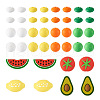 88Pcs 12 Styles Food Grade Eco-Friendly Silicone Beads SIL-TA0001-31-2