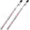 SUNNYCLUE 2Pcs Iron and PVC and Acrylic Alligator Memo Clips FIND-SC0011-25A-1