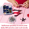 AHADERMAKER 120Pcs 4 Styles 304 Stainless Steel Open Jump Rings STAS-GA0001-63-5