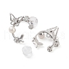 Butterfly Rhodium Plated 925 Sterling Silver Studs Earrings STER-Z009-03P-2