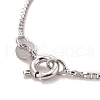 Anti-Tarnish 925 Sterling Silver Box Chain Necklace for Women NJEW-M190-02A-P-3