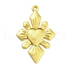 Alloy Rhinestone Settings Pendant PALLOY-H132-02G-11-1