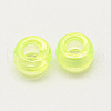 Transparent Acrylic European Beads MACR-Q156-02E-1