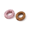 Rhinestone Clay Pave Brass Beads KK-P305-11G-2