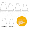 Burlap Packing Pouches Drawstring Bags ABAG-BC0001-12-6