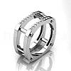 Punk Style Brass Micro Pave Cubic Zirconia Finger Rings FS-WGB4276-01-2