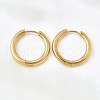 Round 304 Stainless Steel Hoop Earrings EJEW-V005-01G-01-7