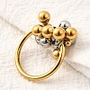 304 Stainless Steel Finger Rings for Women RJEW-V014-09GP-3