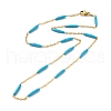 Enamel Bar Link Chain Necklace STAS-B025-02G-02-1