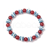 Round Natural Dyed Malaysia Jade Beads Stretch Bracelets BJEW-JB11818-03-2