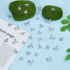 Olycraft 100Pcs 5 Styles Tibetan Style Alloy Pendants FIND-OC0003-30-5