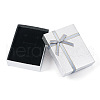 Rectangle Paper Jewelry Set Storage Boxes with Bowknot CON-TAC0014-04G-2