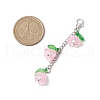 Lily of the Valley Acrylic & Glass Pendant Decorations HJEW-JM02419-3