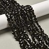 Natural Silver Sheen Obsidian Beads Strands G-P575-C04-6mm-1
