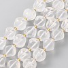 Natural Quartz Crystal Beads Strands G-A030-B37-12mm-1